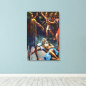 1 Samuel 24 David Spares Saul's Life Canvas キャンバスプリント (インサイチュ (ウッドフロア))