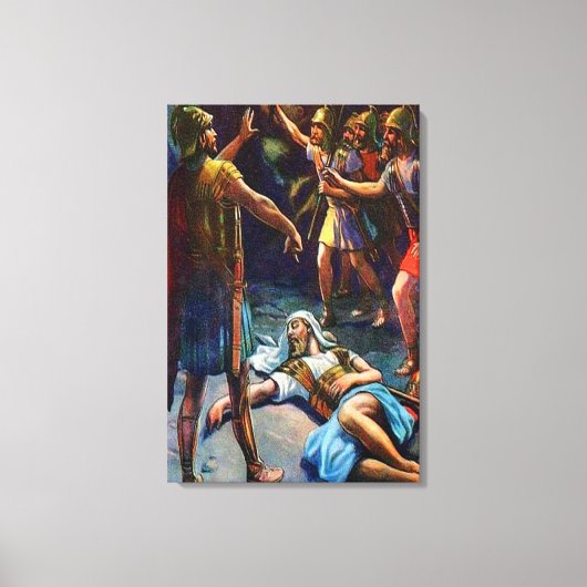 1 Samuel 24 David Spares Saul's Life Canvas キャンバスプリント (正面)