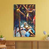 1 Samuel 24 David Spares Saul's Life Canvas キャンバスプリント (インサイチュ (リビング))