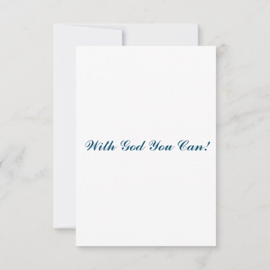 1 Samuel 2:2 KJVバイブル聖句Pic Flat Greeting カード (裏面)