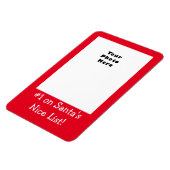 #1 Santa's Nice List （写真の追加） マグネット (左側)