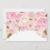 1 ST BIRTHDAY FIRST美しいフローラ招待状、私 招待状 (裏面)