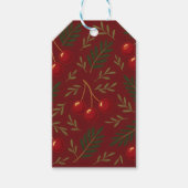 🎄 1. Sweet Cherry Holiday Charm Collection ギフトタグ (正面)