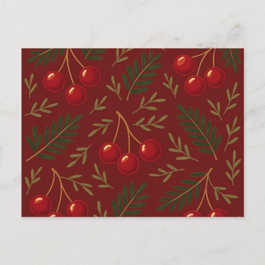 🎄 1. Sweet Cherry Holiday Charm Collection シーズンポストカード (正面)