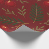 🎄 1. Sweet Cherry Holiday Charm Collection ラッピングペーパー (角)