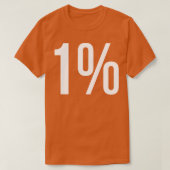 1% Tシャツ (デザイン正面)