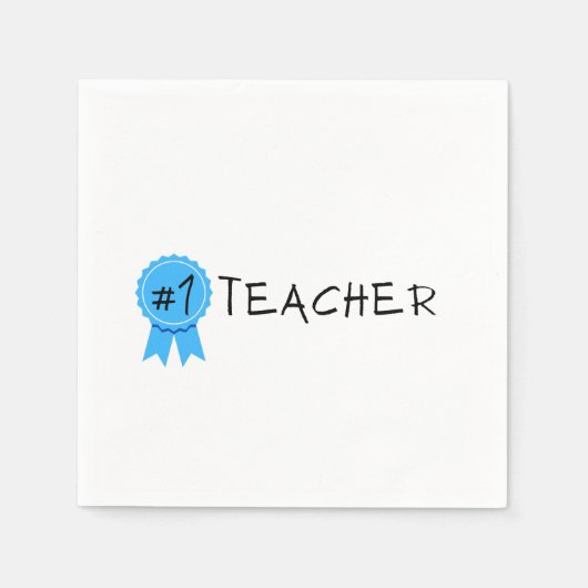 #1 Teacher スタンダードカクテルナプキン (正面)