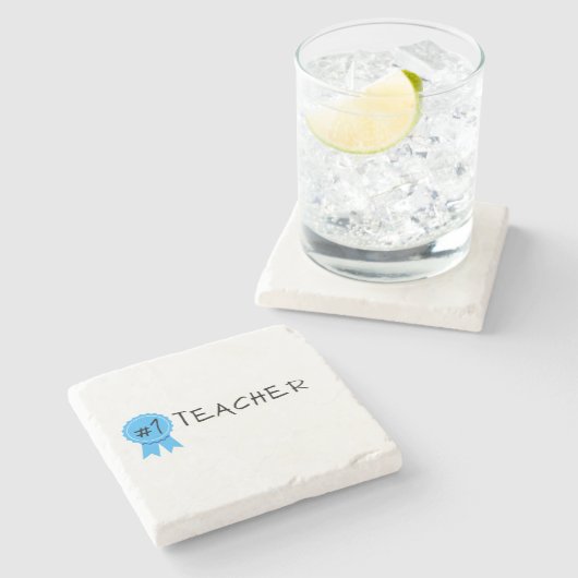 #1 Teacher ストーンコースター (横)