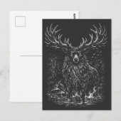 1. The Shadow Stag by BurnsInHell ポストカード (正面/裏面)