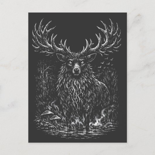 1. The Shadow Stag by BurnsInHell ポストカード (正面)