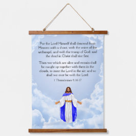 1 Thessalonians 4:16-17 吊り下げ型タペストリー