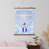 1 Thessalonians 4:16-17 吊り下げ型タペストリー (寝室)