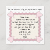 1 Thessalonians 4:16-17 Card スクエア名刺 (裏面)