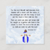 1 Thessalonians 4:16-17 Card スクエア名刺 (正面)