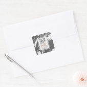 1 Timothy 6:12信仰の良き戦いに戦う スクエアシール (封筒)