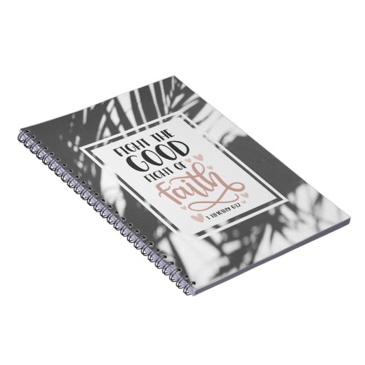 1 Timothy 6:12信仰の良き戦いに戦う ノートブック (右側)
