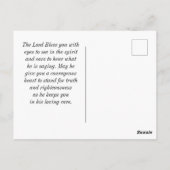 1 Timothy 6:12信仰の良き戦いに戦う ポストカード (裏面)