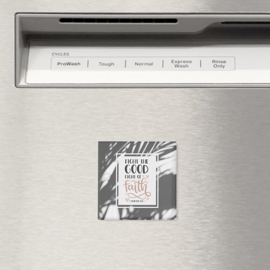 1 Timothy 6:12信仰の良き戦いに戦う マグネット (インサイチュ (食洗機))