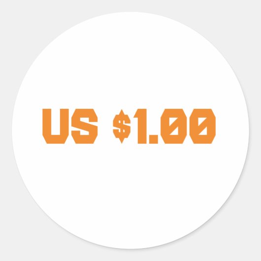 1 USD ラウンドシール (正面)