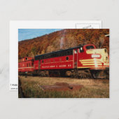 1 Wellsville Addison & Galeton, EMD FP-7, Galeton, ポストカード (正面/裏面)