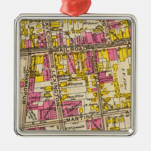 1 White Plains メタルオーナメント (正面)