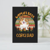 1 World's Best Corgi Dad エンクロージャーカード (スタンド正面)