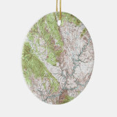 1 x 2度の地形図 セラミックオーナメント (右)