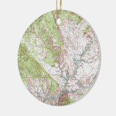 1 x 2度の地形図 セラミックオーナメント (左)