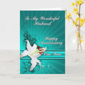 1 year Anniversary card for a husband カード (黄色い花)