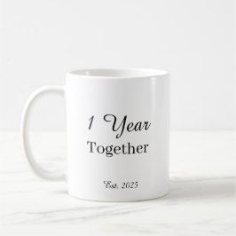 1 Year Anniversary Mug – First Wedding Anniversary コーヒーマグカップ