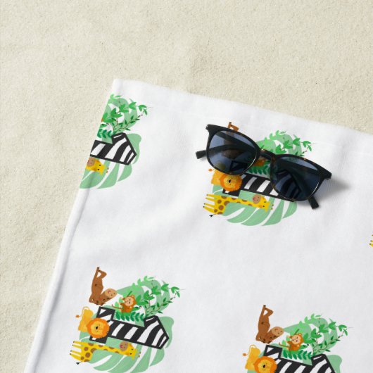 1 year old! Happy Birthday baby! ビーチタオル (インサイチュ)