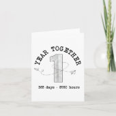 1 Year Together - First Anniversary Celebration カード (正面)