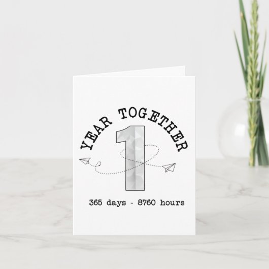 1 Year Together - First Anniversary Celebration カード (正面)