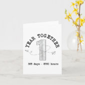 1 Year Together - First Anniversary Celebration カード (黄色い花)