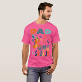 1A-Saurus 2Nd誕生日の恐竜パーツのパパ Tシャツ (正面フル)