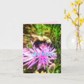 1BEE愛元の小さい挨拶状 カード (黄色い花)