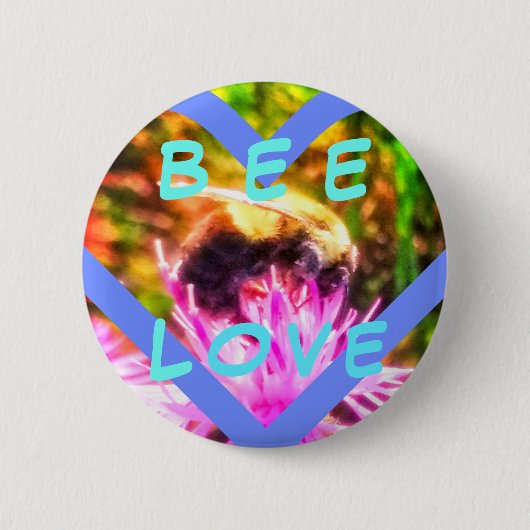 1BEE LOVE MED PIN 缶バッジ (正面)