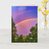 1DOUBLE虹の挨拶状 カード (黄色い花)