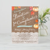 1er cumple y Bautizo, invitaciones calabazas 招待状 (スタンド正面)