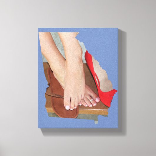 1footwonder足GA州アウトラインCanvas Print キャンバスプリント (正面)