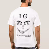 1G部分的なTシャツ Tシャツ (裏面)