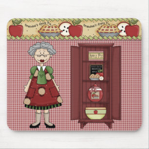 #1Grandmaのアップルパイマウスパッド マウスパッド