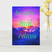 1HEALグリーティングカード カード (黄色い花)