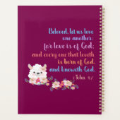 1John4:7 Bible Verse プランナー手帳 (裏面)