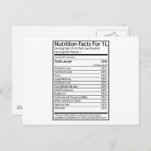 1Lの栄養ファクト ポストカード (正面/裏面)