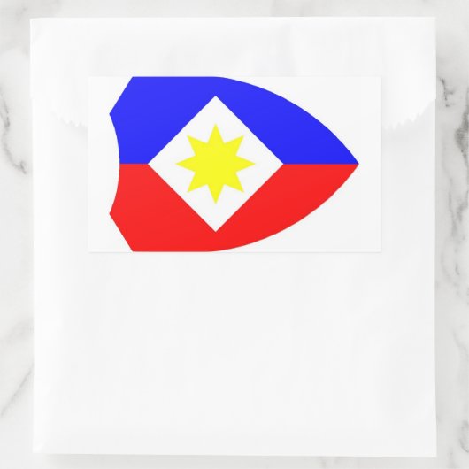 1LK sticker met ster 長方形シール (バッグ)