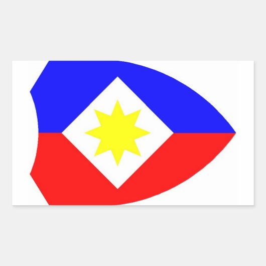 1LK sticker met ster 長方形シール (正面)