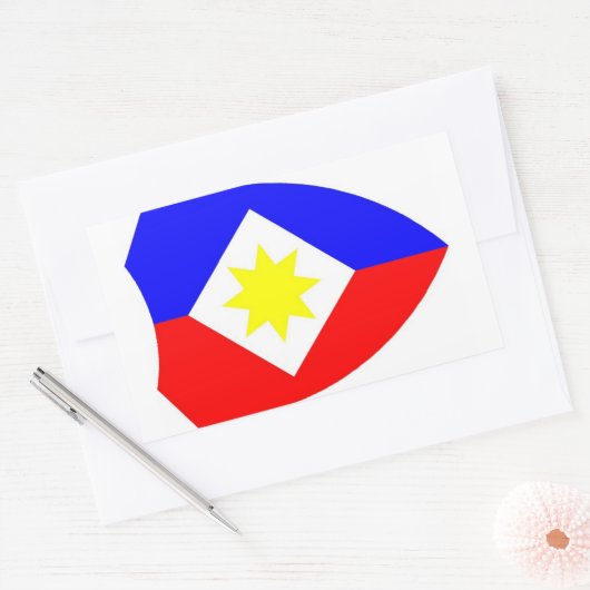 1LK sticker met ster 長方形シール (封筒)