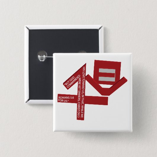 1Love 缶バッジ (正面&裏面)