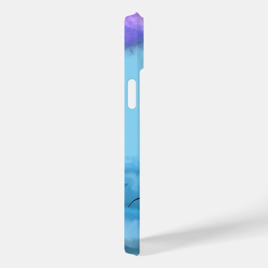 1Mariah Kingston Blue ocean pastel text editable Case-Mate iPhoneケース (裏面 / 右)